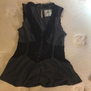 Free People Corset Style Tank Vintage